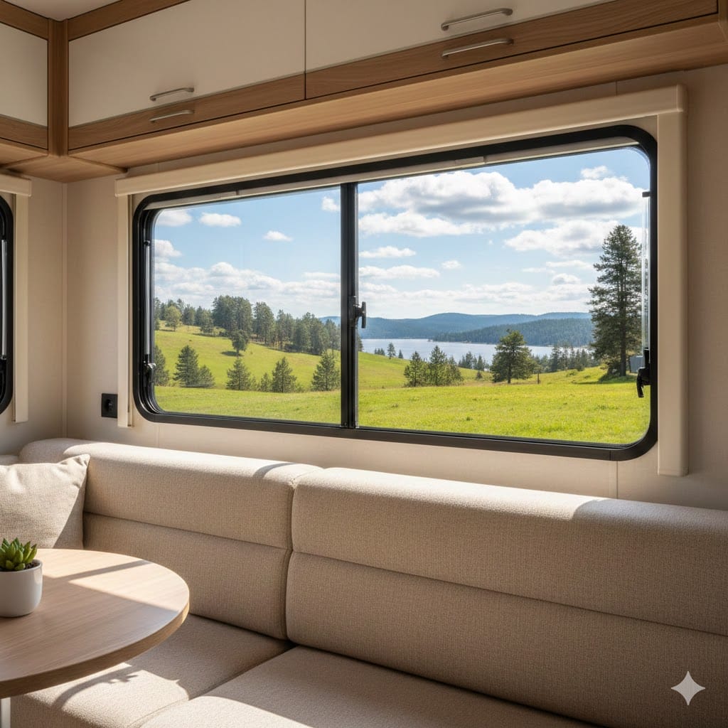 نوافذ كرفان Berhimi عزل حراري