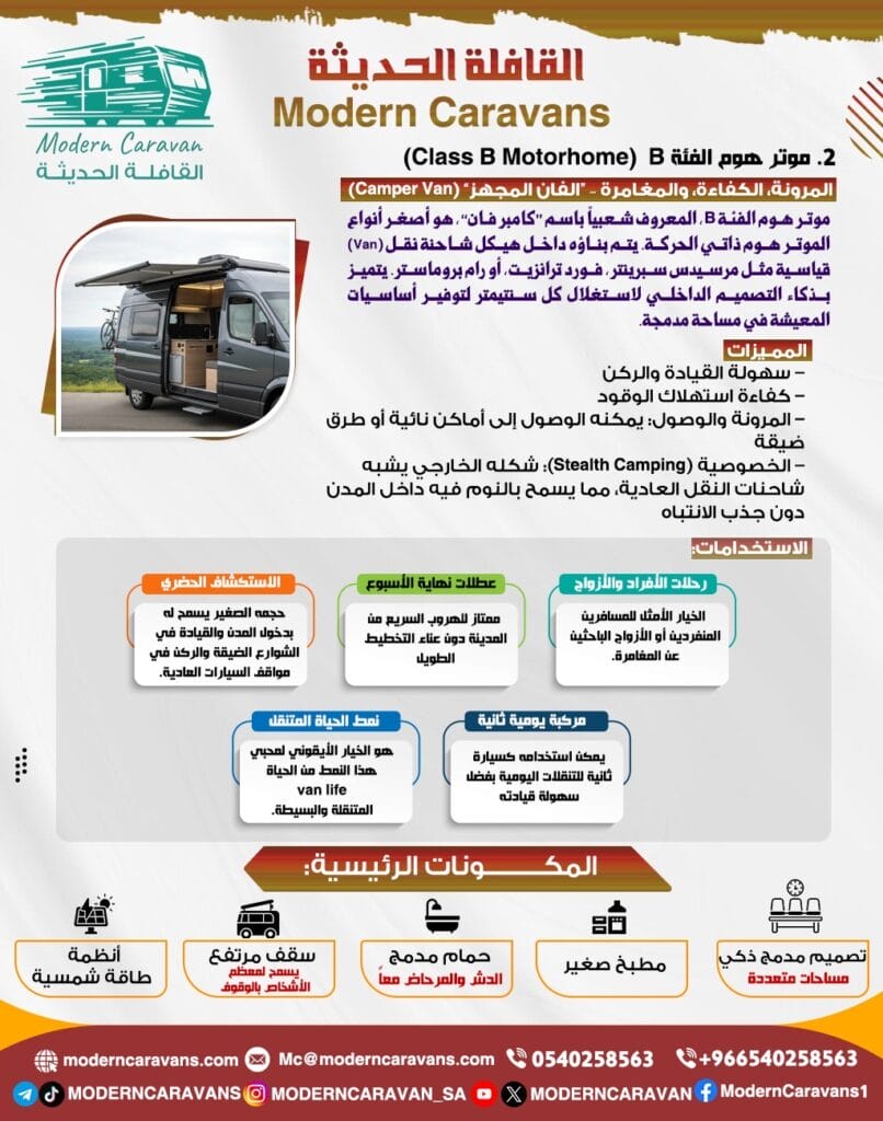 موتور هوم الفئة B (Class B MotorHome)