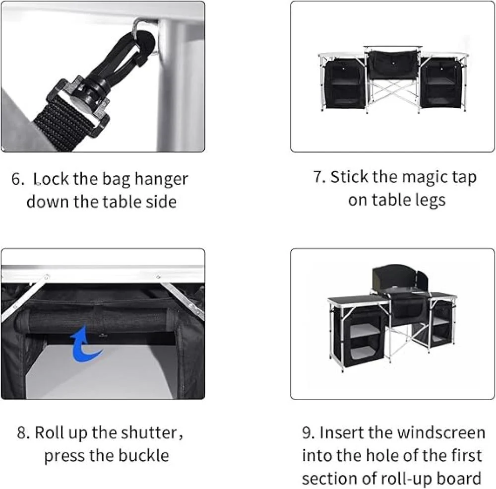 طاولة مطبخ متنقل للتخييم