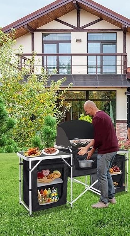 طاولة مطبخ متنقل للتخييم