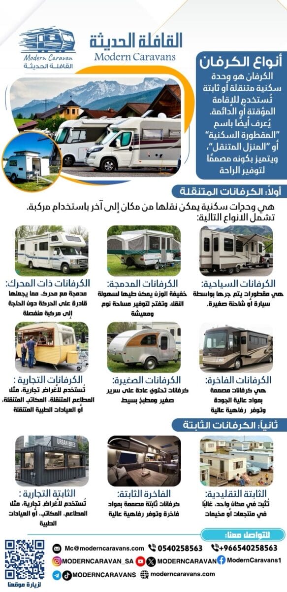 أنواع الكرفان Caravan